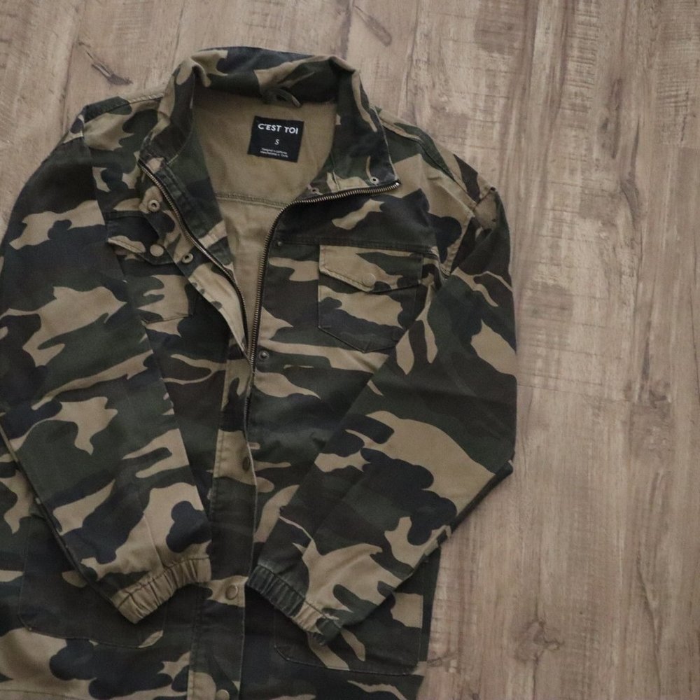 Brand New Long Fit Camo Jacket